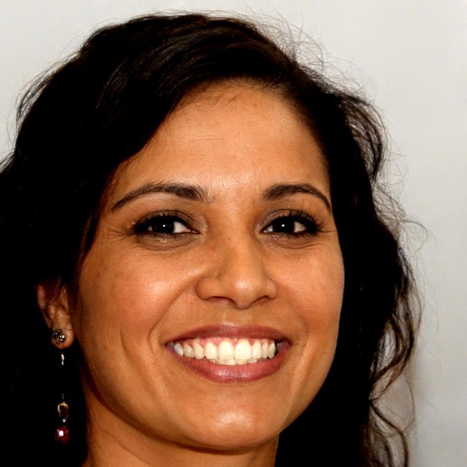 Friendly professional woman with confident expression